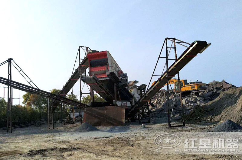 建筑垃圾制沙机工作现场图片 建筑垃圾制沙机工作现场图片